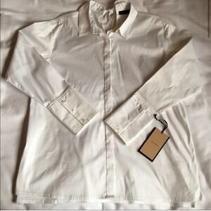 Halogen back bow long sleeve blouse dress shirt